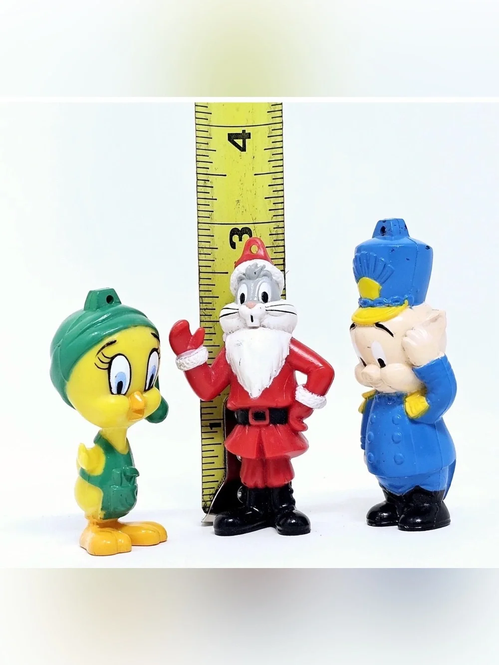 VTG 1989 Christmas Tweety and Sylvester Holiday Toy Figurine Set -